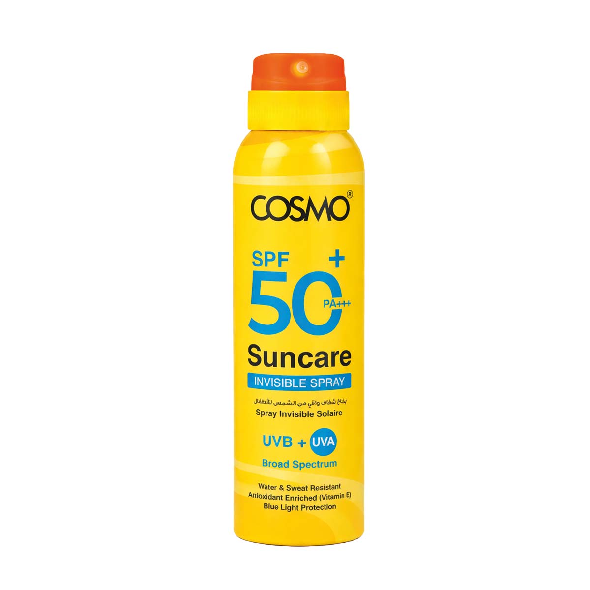 اسپری ضدآفتاب نامرئی  50 SPF  کازمو ۱۵۰ میل