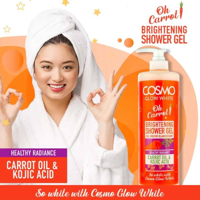 Cosmo Glow White - ژل دوش روشن کننده - 1000ML
