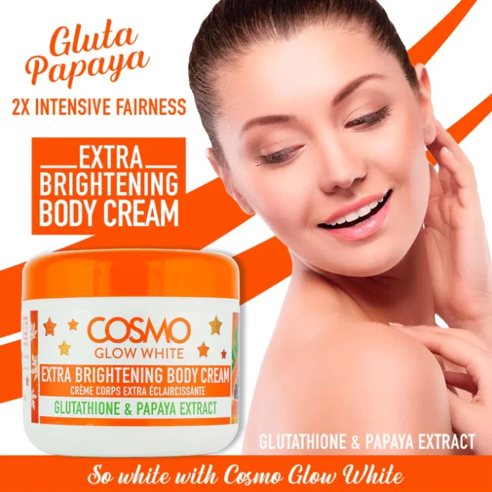 Cosmo Glow White -فوق روشن کننده کرم بدن - 300 میلی‌لیتر