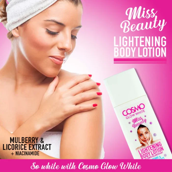 لوسیون روشن کننده بدن Cosmo Glow White (500 میل) - Image 2