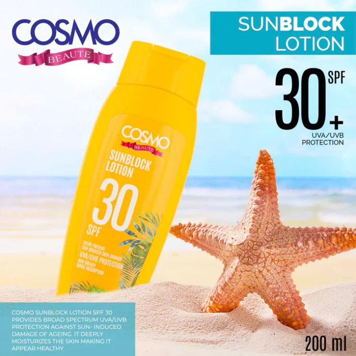 لوسیون ضد آفتاب SPF30 کازمو 200 میل - Image 2