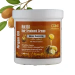 کرم درمان مو با روغن داغ روغن آرگان (مرطوب کننده)